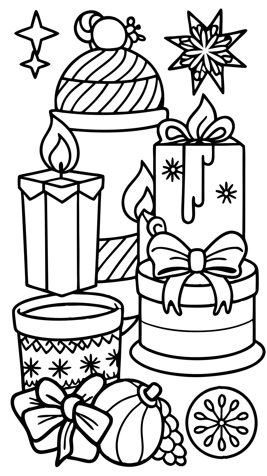 coloriages de cadeaux maison